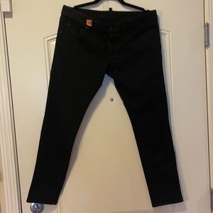 DSQUARED2 Jet black Clement jean size 50